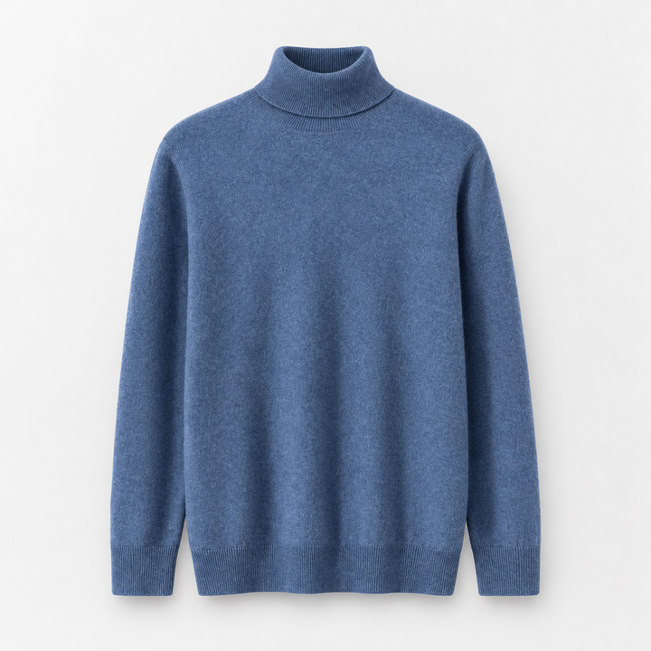Henrik | Rullekravesweater til Mænd med Afslappet Pasform