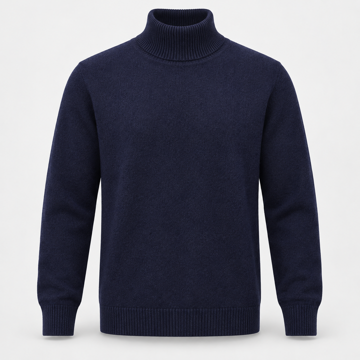 Henrik | Rullekravesweater til Mænd med Afslappet Pasform