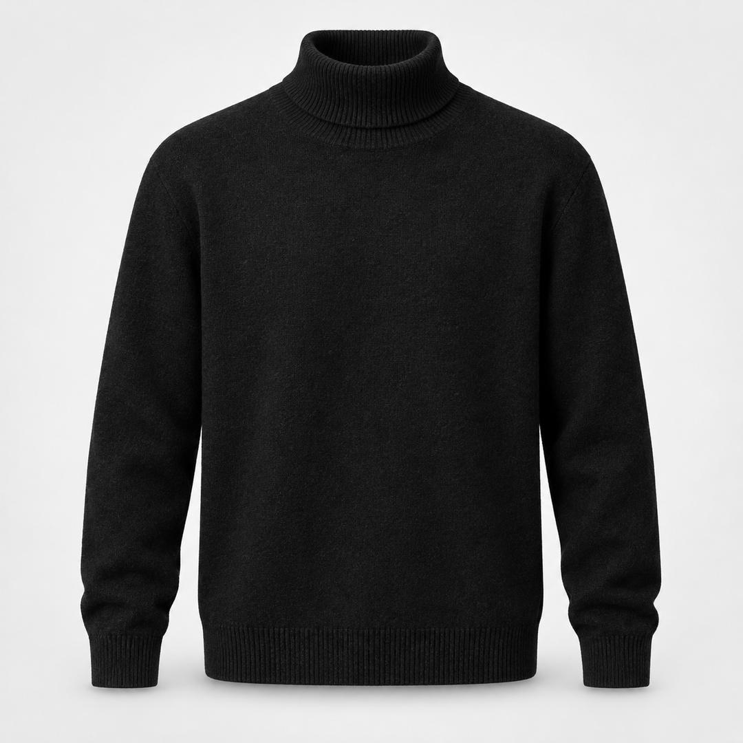 Henrik | Rullekravesweater til Mænd med Afslappet Pasform