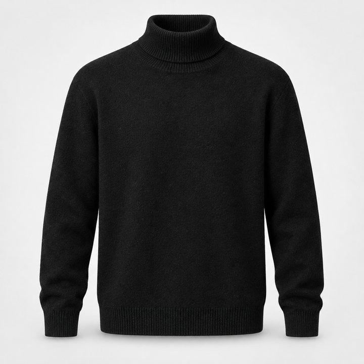 Henrik | Rullekravesweater til Mænd med Afslappet Pasform