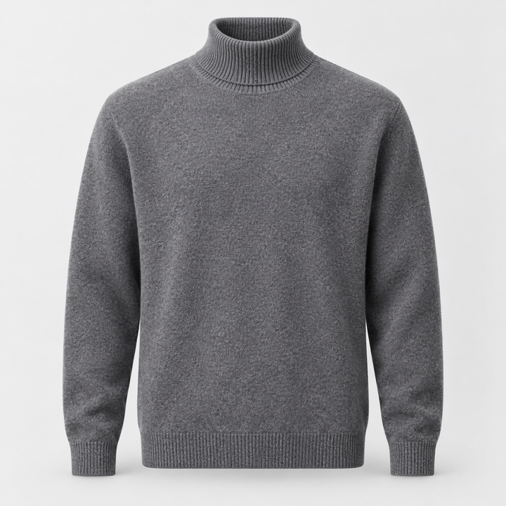 Henrik | Rullekravesweater til Mænd med Afslappet Pasform
