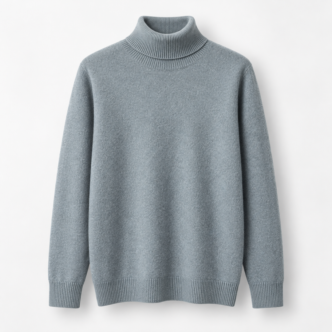 Henrik | Rullekravesweater til Mænd med Afslappet Pasform