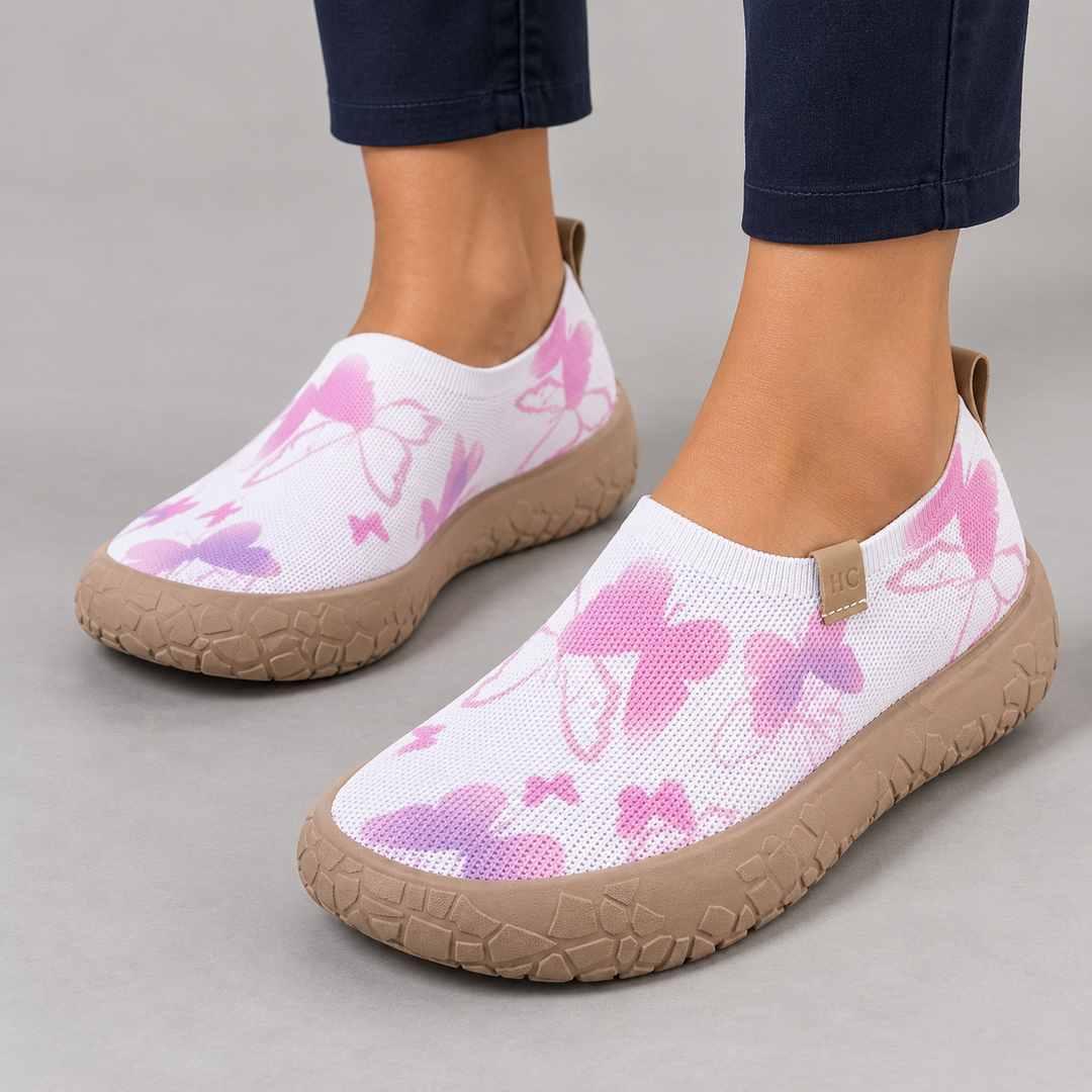 Nadia | Slip-On Komfortsneakers til Kvinder med Åndbar Mesh-Overdel
