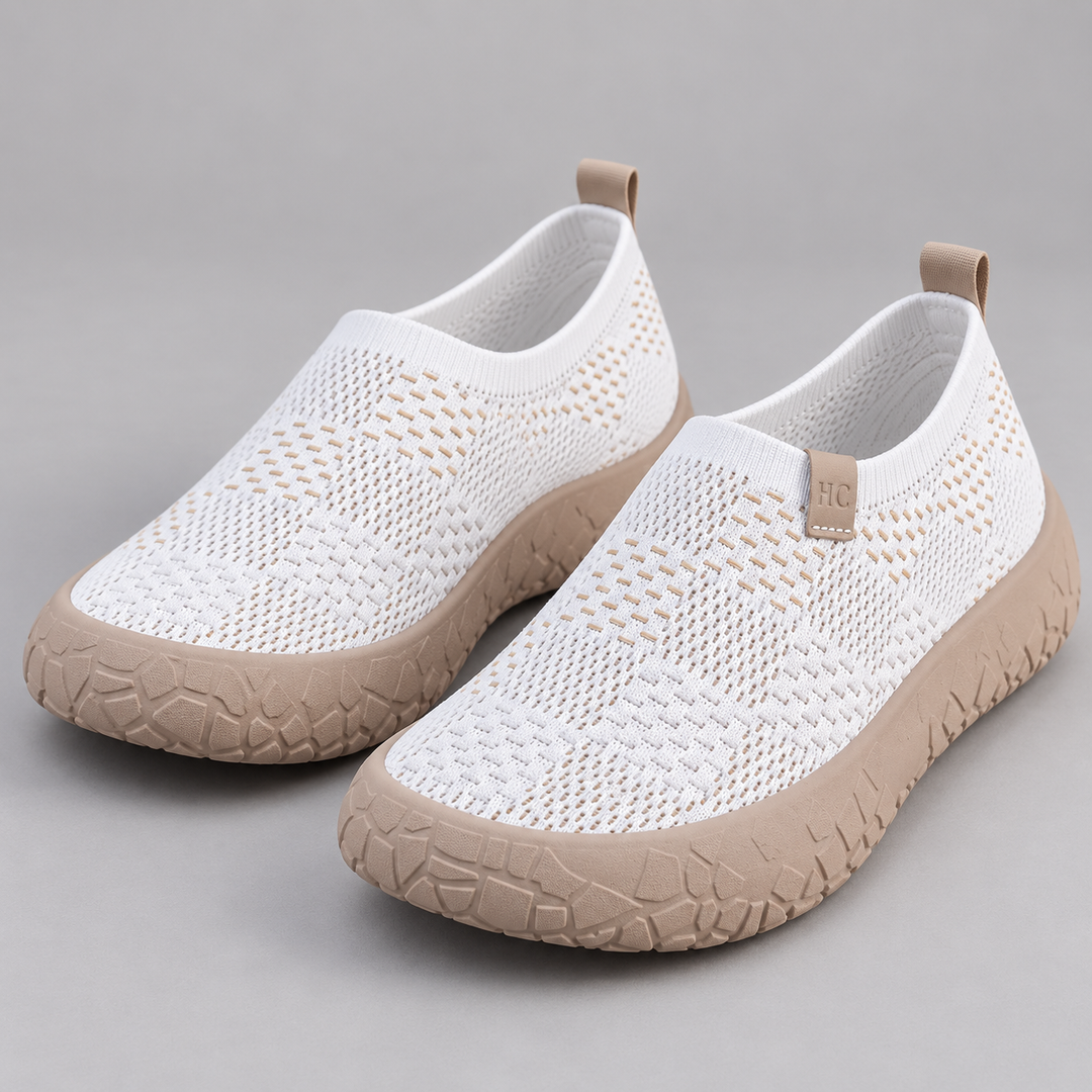 Nadia | Slip-On Komfortsneakers til Kvinder med Åndbar Mesh-Overdel