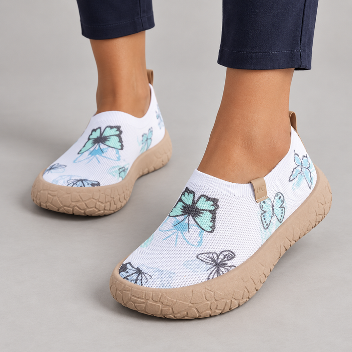 Nadia | Slip-On Komfortsneakers til Kvinder med Åndbar Mesh-Overdel