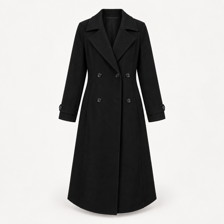 Rikke | Lang Trenchcoat til Kvinder med Struktureret Pasform