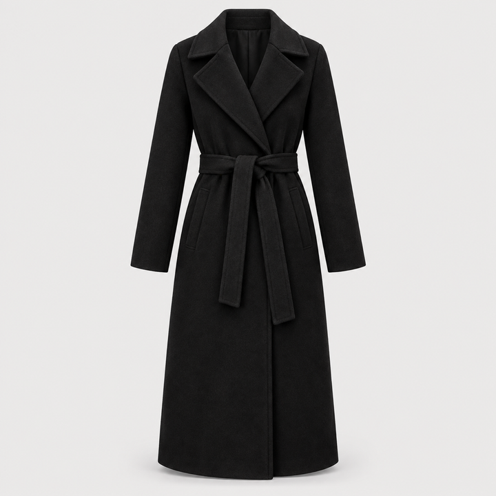 Rikke | Trenchcoat til Kvinder med Bælte og Bred Reverskrave Beige