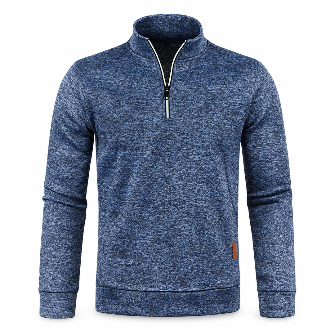 Thomas | Half-Zip Sweatshirt til Mænd med Høj Krave