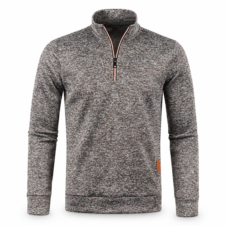 Thomas | Half-Zip Sweatshirt til Mænd med Høj Krave