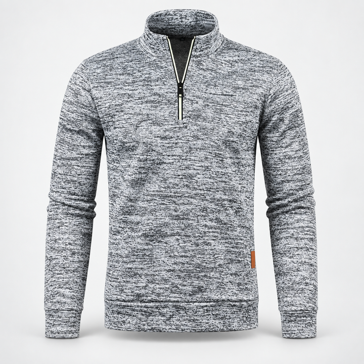 Thomas | Half-Zip Sweatshirt til Mænd med Høj Krave