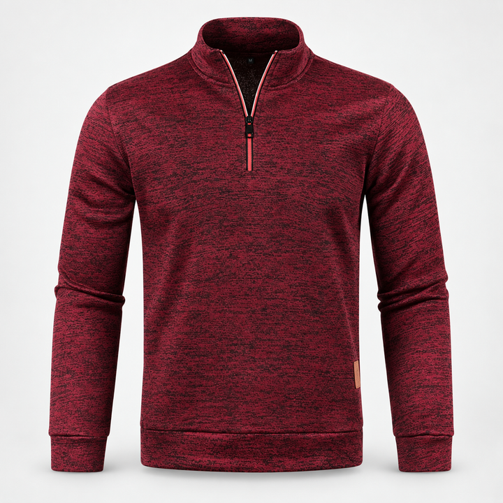 Thomas | Half-Zip Sweatshirt til Mænd med Høj Krave